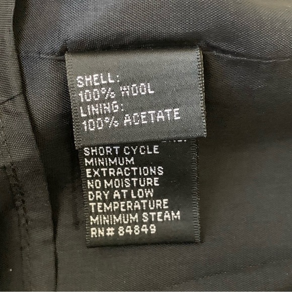 Carmen Marc Valvo Black Beaded 3/4 Sleeve Wool Cocktail Sheath Dress Size 10 - Picture 10 of 11